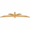 Ekena Millwork Davenport Rough Sawn Timber Gable Bracket, Western Red Cedar, 84"W x 21"H x 2"D x 4"F, 6/12 Pitch GBW084X21X0204DAV00RWR - alternate 2